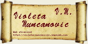 Violeta Munćanović vizit kartica